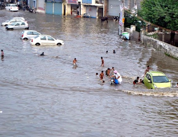 Season's First Rain Puts Patiala In Problem